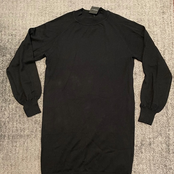 Club Monaco Madisson Sweater Dress in Black - Picture 3 of 5